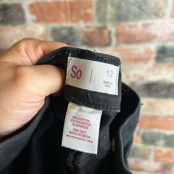 5 for $25🔥SO Washed Black Skinny Jeans Girls Size 12 - Picture 4 of 6